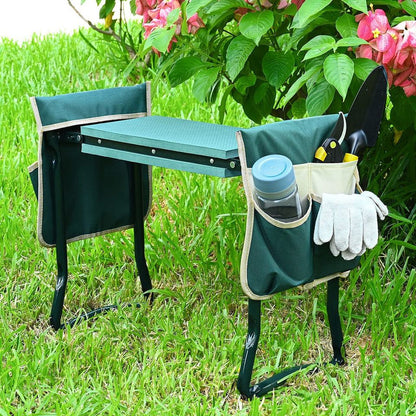 Multifunctional Kneeler & Stool with Tool Pouch