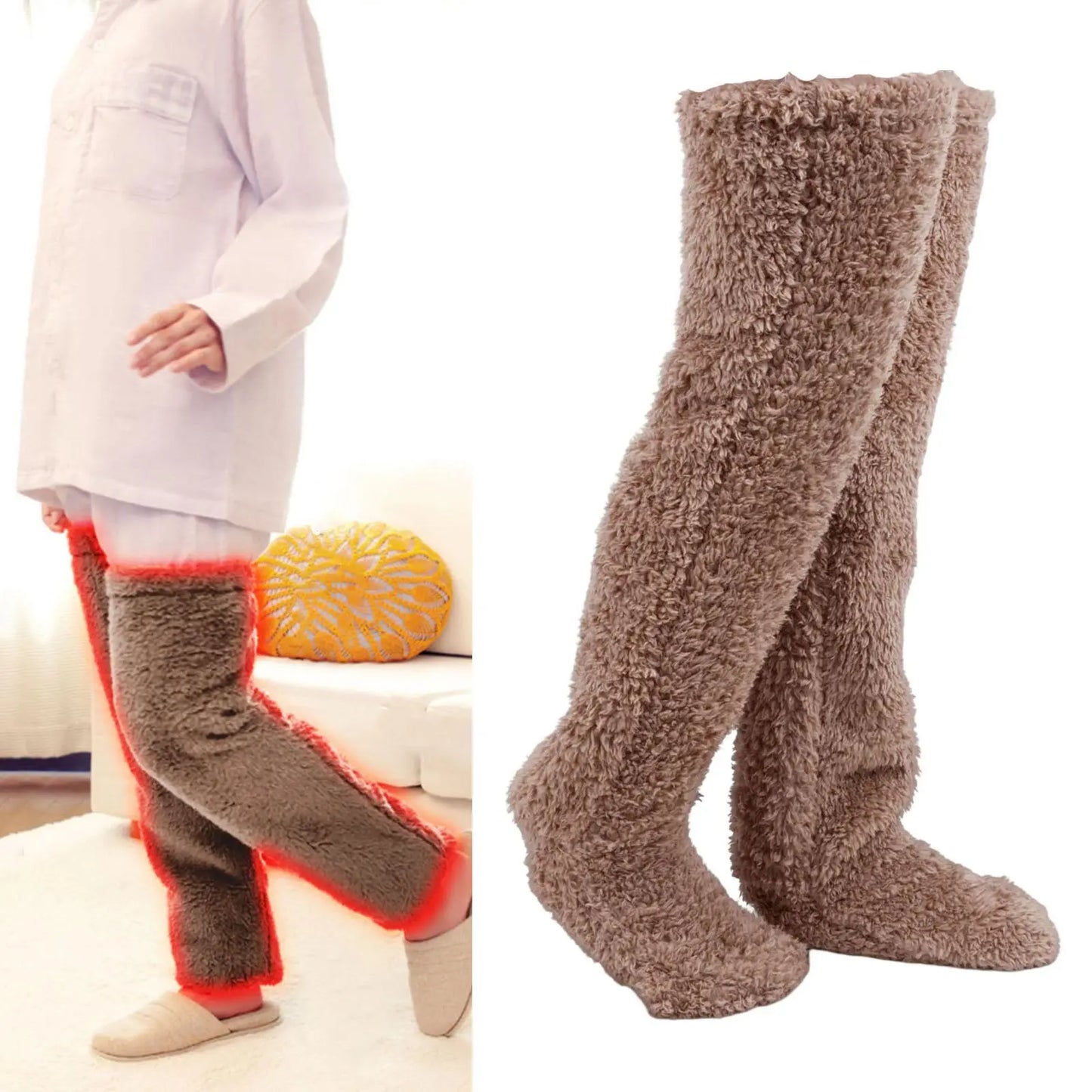 CozyChic Thigh-High Plush Warmers