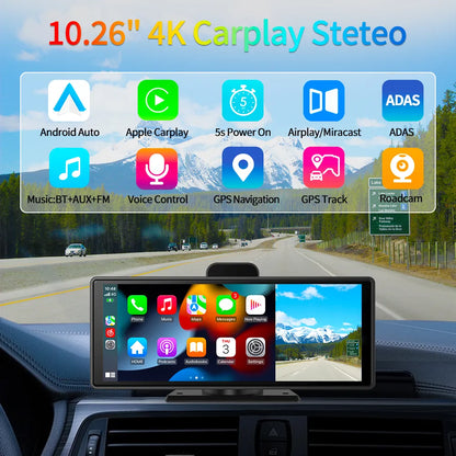 4K Carplay with Dash Cam